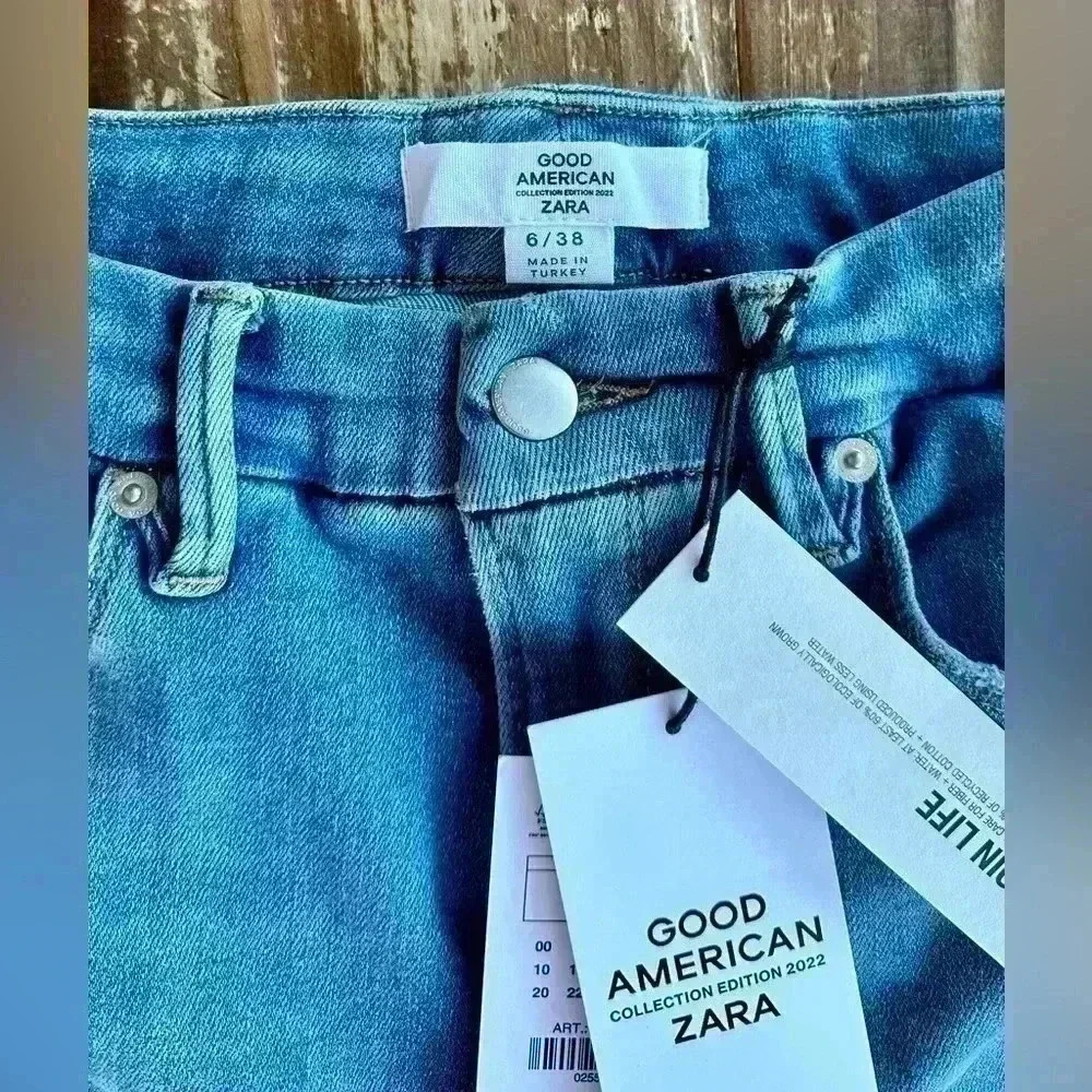 NWT Good American x Zara Classic Bootcut Jeans size 6 - Picture 5 of 14